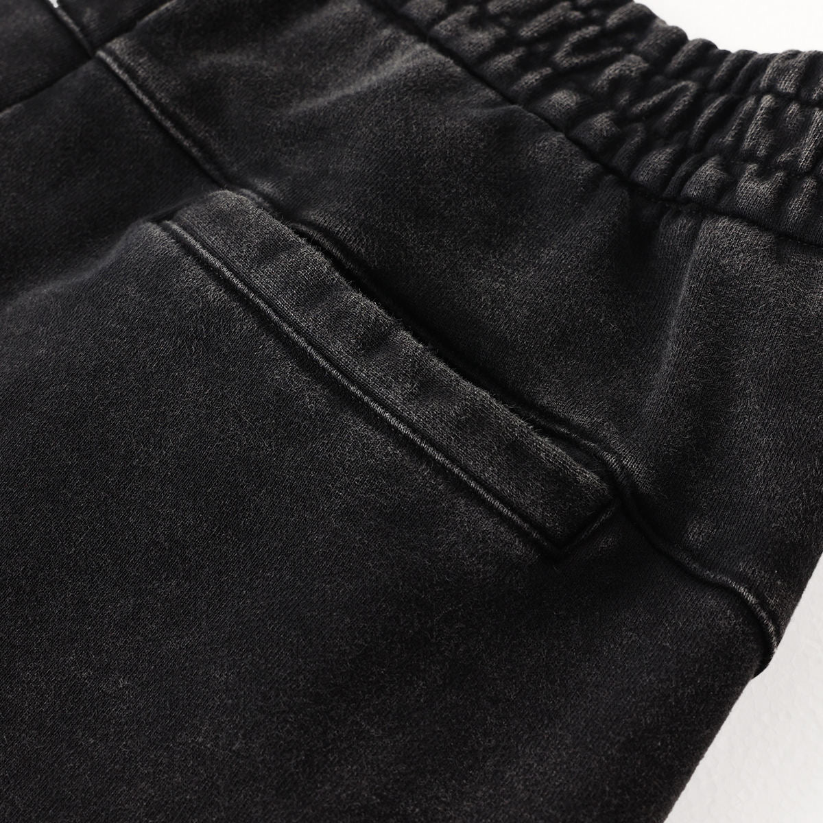 440G Factory Wholesale Custom Logo Printing Retro Sweat Pants French Terry Heavy Weight Jogging Wide Leg Acid Washed Sweatpants