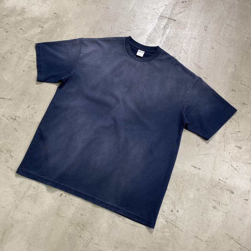 OEM High Quality Custom Streetwear Graphic Tees Causal T Shirt Boxy Fit t Shirt Mens Vintage Boxy Fit Cropped Washed Color T-shirt