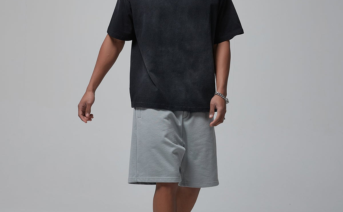 OEM High Quality Custom Streetwear Graphic Tees Causal T Shirt Boxy Fit t Shirt Mens Vintage Boxy Fit Cropped Washed Color T-shirt