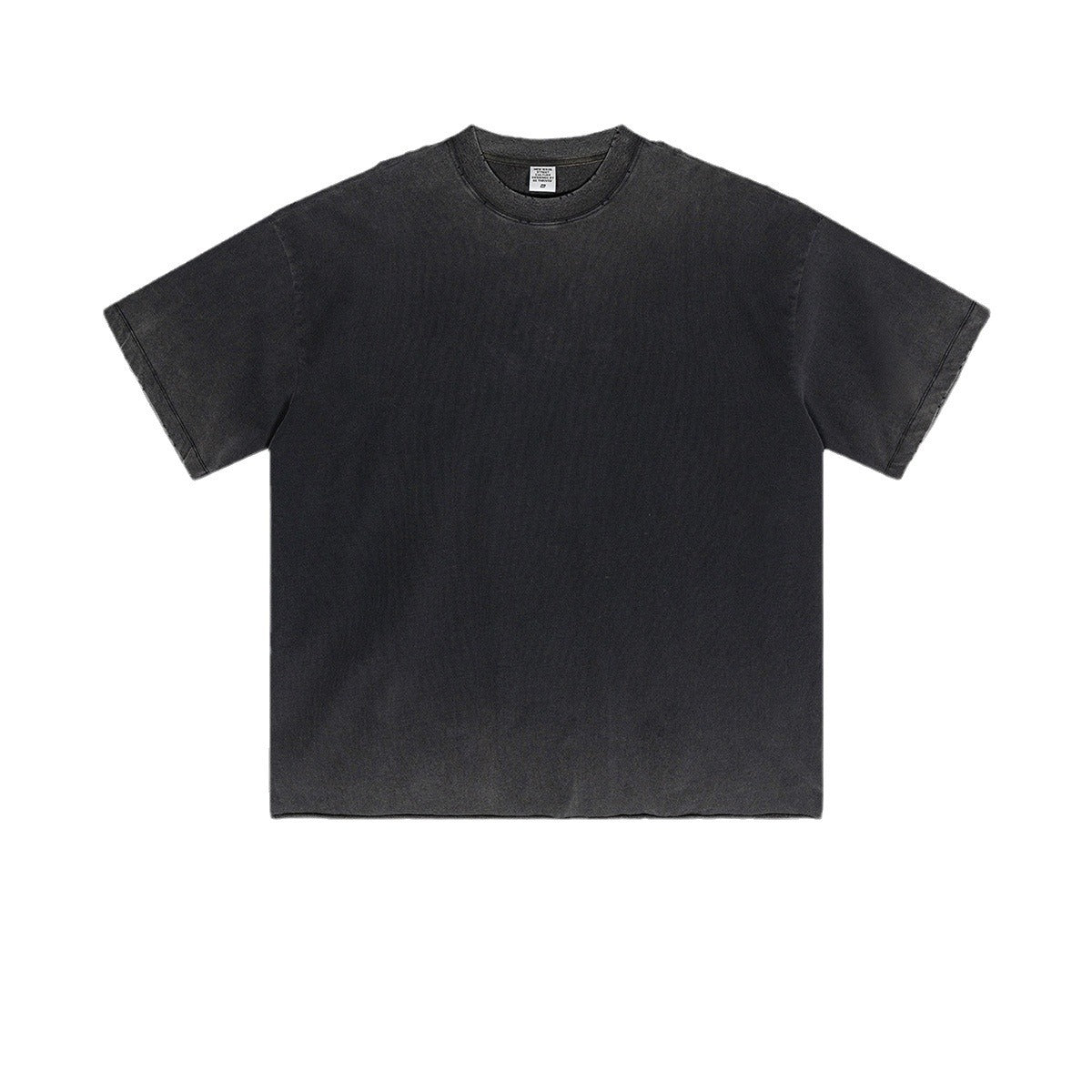 Manufacturer Streetwear Summer Short Sleeve Acid Washed Distressed Men's T-shirt Blank Custom 100% Cotton Vintage Oversized Boxy