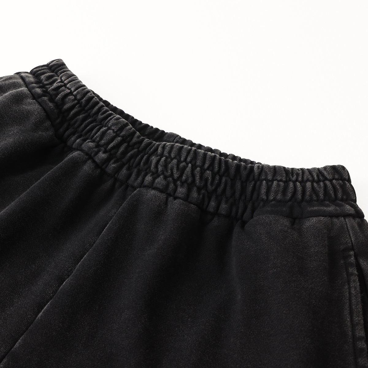 440G Factory Wholesale Custom Logo Printing Retro Sweat Pants French Terry Heavy Weight Jogging Wide Leg Acid Washed Sweatpants