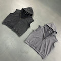 Retro Zipper Vest Men's Street Sleeveless Sweatshirt Fading Pickled Sweatshirt